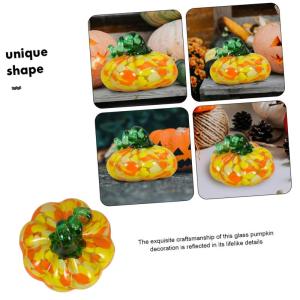5St Kürbishandwerk Kürbis-Tischdekoration Kürbis ernten Kürbis im Herbst Kürbis-Requisite Halloween Dekoration Herbst Dekoration bastelset Kürbis-Dekor -Requisite Glas