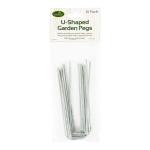 26610 10er-Packung 15 cm Kunstgrasanker aus Metall | Strapazierfähige U-Stifte | Mehrzweck-Erdanker | Gartenzubehör, grün
