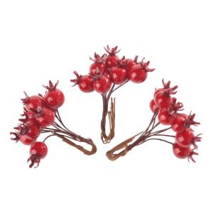 Rozenbottel pick 3 stuks 10 cm rozenbottels, decoratie, kerstdecoratie, dennenboom, kerstboomversiering, natuur, nostalgie, vintage