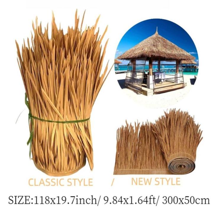 Künstliche Mexikanische Strohrolle Strohdachdekoration, Tiki-Bar-Hütten-Grasdachdekor, Künstliche Palmenstrohrolle Im Mexikanischen Stil Für Bar-Hütten-Gartenterrassen-Schirmb