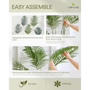 135cm künstliche Dypsis Lutescens Palme, Pflanze nur für den Innenbereich mit 13 abnehmbaren Stämmen, deko für Büro, Laden, Wohnung und Party