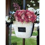 4 stuks kunstmatige hortensia-rozen, rood, Ø 19 cm, kunstbloemen, hortensia, als echt voor bruidsboeketten, huis, kantoor, hotel, feestdecoratie, middenstukken, bloemstukken