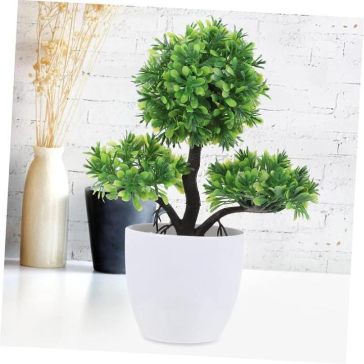 6 STK simulierte Topfpflanze künstlicher Bonsai falsche Pflanzenverzierung kunstpflanze kunstplflanze künstliche Pflanzen Dekor Pflanzen für Schlafzimmer Haustürpflanzen in Tö