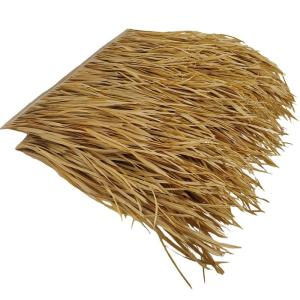 Künstliche Palmen-Strohdachrollen, Entenblindheit, Palmenstroh, Strohdachfliesen für Garten, Terrasse, Schirmabdeckungen, Zaun, Party-Dekoration (15 Stück)