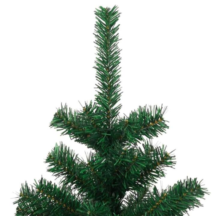 Spiral-Weihnachtsbaum mit Beleuchtung und Ständer Grün 180 cm Christbaum Dekobaum Kunstbaum mit Ständer Tannenbaum Weihnachten Künstlicher Weihnachtsbaum für Weihnachtsdeko