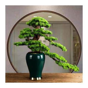 Künstlicher Bonsai-Baum Künstlicher Bonsai-Baum for den Innenbereich mit Vase, künstliche Pflanzen, künstlicher Zen-Bonsai-Baum, eingetopft, künstliche Kiefernpflanzen, Bonsai