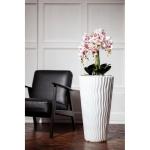 Bloempot, kunstmatige orchidee, vlinder, textiel, zeer groot, 140 cm, XXL, decoratie, ziet eruit als echt elegant, pot wit/roze orchideeën