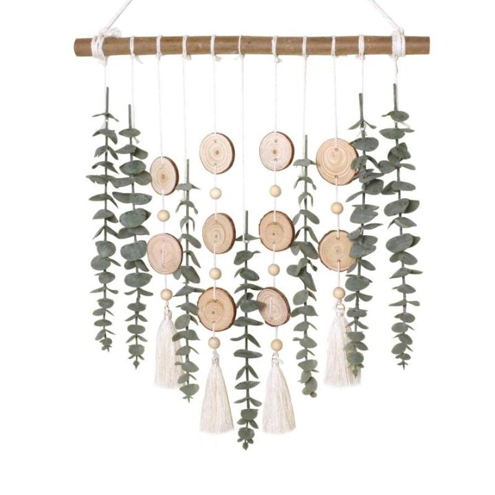 Badkamer Decor Kunstmatige Eucalyptus Groen Opknoping Muur Decor Faux Eucalyptus Bladeren Opknoping Plant Met Houten Stok Met Rustieke Boerderij Voor Slaapkamer Kwekerij Boho Woond