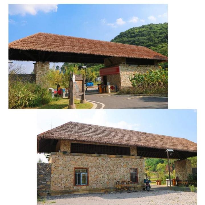 LYRWISHLTD Palm Thatch Künstliches Strohdachziegelstroh Thatch Fake Thatch Kunststoff Hausdach Simulation Thatch Fliesen Fake Thatch für dekorative Dächer, Pavillons, Sonnenschi
