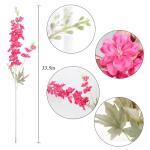 Delphinium 6 stuks 85 cm zijden bloemen felroze faux ridderspoor bloemen lange stengel bloemen voor hoge vaas nepbloemen bloemen bloemstukken voor tafels (felroze)