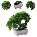 Kunstdecoratieve plant in pot, ornament, in pot voor decoratieve woonkamer, kantoor, tuin, lotusstijl