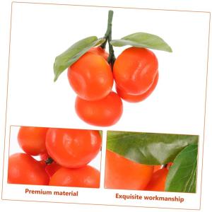 3 Sätze Simulation Orange Gefälschte Zitronen Obst Orange Spielzeug Dekorative Frucht Orange Küche Obst Photogratpy Requisiten Obst Fotografie Prop Obst Pflanzen 5 Stück * 3