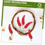 20 Stück Simulation Paprika Modell Gemüse Dekorationen Für Shop Simulation Paprika Falsche Chili Künstliche Paprika Spielzeug Requisite Simuliertes Chili Fake Chili Foto Requis