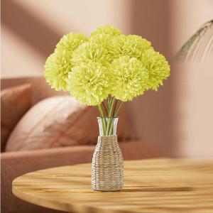 Kunsthortensia bloemen, 12 stuks, , chrysant, , herfstzijden bloemen, kunsthortensiabloemen voor bruiloftsdecoratie, woondecoratie,