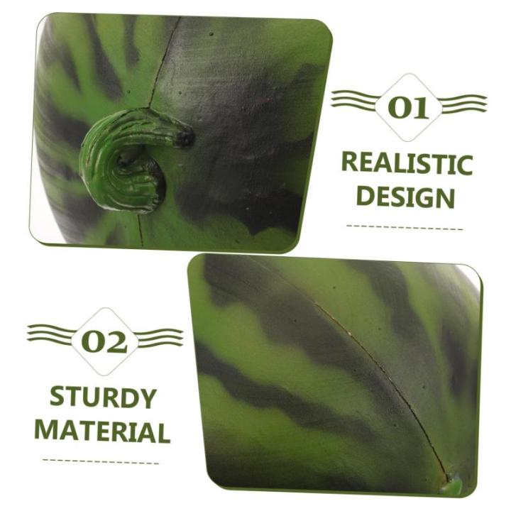 2 Stück Modell Wassermelone Fotografie Requisiten Obst Modell Requisite Künstliche Wassermelone Modell Dekor Obst Shop Simulierte Frucht Verzierung Wassermelone Ornament