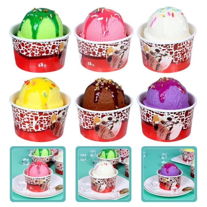 Fake Kuchen künstliche Kuchen 6 Pcs Künstliche EIS Modell Gefälschte Dessert Modell Simulation Lebensmittel Display Foto Requisiten Realistisches Essen