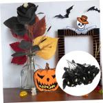 10St Schädel stieg Halloween-Wanddekorationen künstliche Seidenrosenblumen Halloween Halloween assecoires gefälschte Rose mit Halloween-Rosendekor Polyester