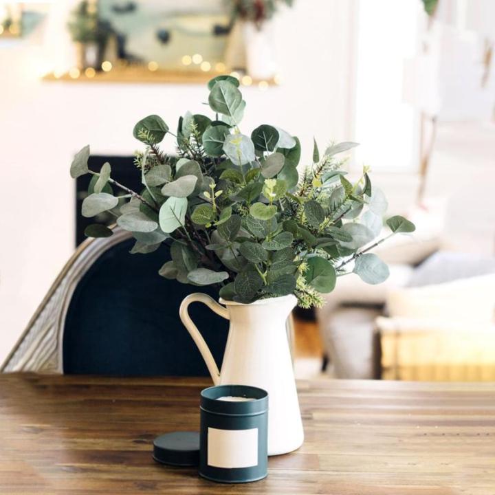 30 stuks eucalyptus decoratie, eucalyptus, kunsttakken, bladeren, decoratie, kunst, decoratieve takken, eucalyptus, bladeren, , groen, namaak voor tafeldecoratie, bruiloft, tuin,