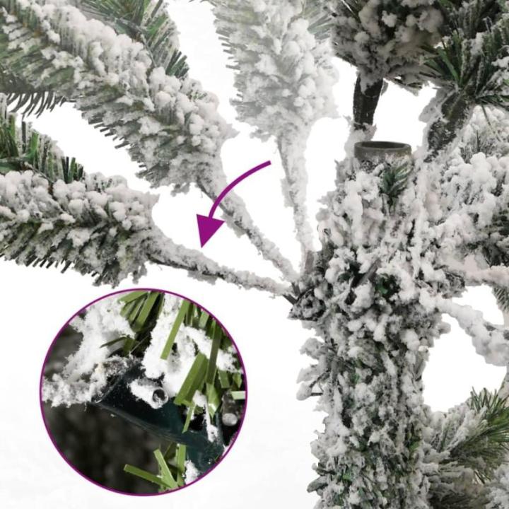 Künstlicher Weihnachtsbaum, Tannenbaum, Christbaum mit Metallständer, Weihnachtsdeko Kunstbaum, 300 LEDs & Kugeln 240 cm
