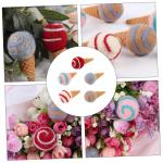 15 stuks kerstcadeauzakjes vulling kerstbloemendecoratie ijshoekjes ornamenten kunstmatige ijswafels kerstfeest accessoires pluche dier boeket kunsthandwerk wolvilt