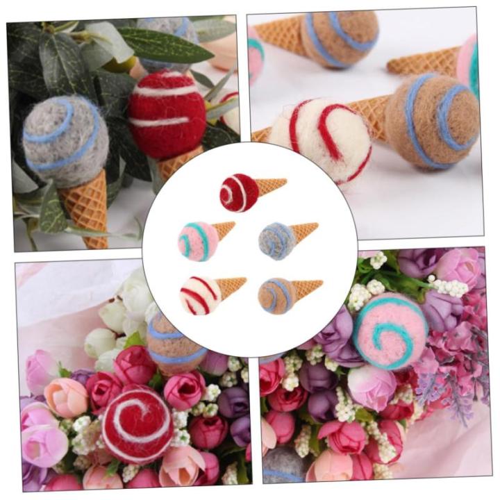 15 stuks kerstcadeauzakjes vulling kerstbloemendecoratie ijshoekjes ornamenten kunstmatige ijswafels kerstfeest accessoires pluche dier boeket kunsthandwerk wolvilt