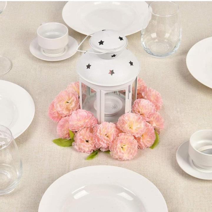 , anjer, 30 stuks, droogbloemen, decoratief, zijdemateriaal, blijven lang mooi, makkelijk in het onderhoud, goed voor feestjes, interieurstijlen of bruiloften (lichtroze)
