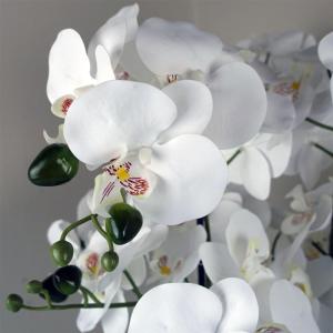 Realistische künstliche Orchideenpflanzen, vollständig getopft