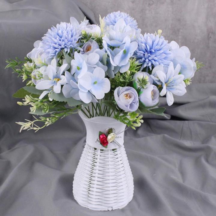 Kunstboeket, kunstbloemen zoals echte bloemen, , hortensia, bloemstukken, decoratie, kernstuk, bruiloft, boeket 1018