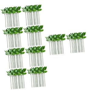 200 STK Rosenstiel künstliche blüten Artificial Garden Decoration Geschenkideen künstlicher Eukalyptus hojas künstliche Rosen Blumenstieldraht simulierte Blumenstiele Draht.