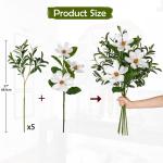 Kunstmatige olijftak met magnoliabloem