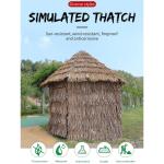 Simulation Thatch Tile Plastic Natural Wild Fake Straw Artificial Fake Thatch Straw Dekoration Bauernhaus Traufe Stroh Pe Flame Retardant Plastic (Farbe: Gelb a,Größe: 1St)