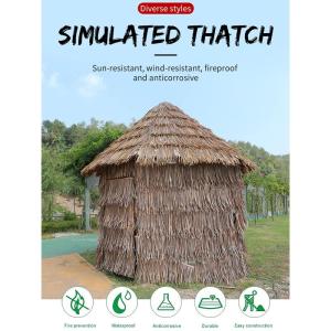 Simulation Thatch Tile Plastic Natural Wild Fake Straw Artificial Fake Thatch Straw Dekoration Bauernhaus Traufe Stroh Pe Flame Retardant Plastic (Farbe: Gelb a,Größe: 1St)