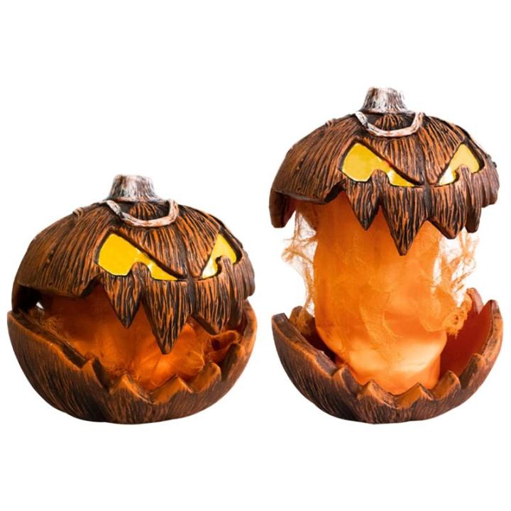 Halloween Kürbis Dekoration mit Sound Latex Schaum Lifting Design Kürbis Ornament Langlebig Ornament für Festliche Dekoration Mit Licht