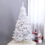Künstlicher Weißer Weihnachtsbaum, Mehrschichtiger Weihnachtsbaum mit Metallständer, für Weihnachtsdekorationen im Innen- und Außenbereich(180cm/6ft)
