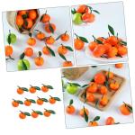 3 Sätze Gefälschte Fruchtmodelle Kunstobst Künstliche Früchte Obstkörbe Falsches Obst Schüssel Vasenfüller Früchte Nachahmung Von Orangen Schaum Künstliche Frucht PVC 10 S