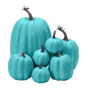 7 Stück Kürbis Herbst Deko Kürbisse Zierkürbisse Herbstdeko Herbstdekorationen Künstliche Kürbisse Für Herbst Thanksgiving Halloween Feiertagsparty Dekoration Halloween Deko