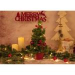 8582154 Decoratieve dennenboom met 10 leds, warm wit, met 6 uur timerfunctie, werkt op batterijen, voor Kerstmis, advent, als sfeerlicht, kerstboom, ca. 35 cm.