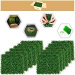 wand, 12 stuks, 40 x 60 cm, uv-bescherming, , gazon, muur, 4 cm dik, kunstbuxusheggen, wandpanelen voor tuin, buiten en binnen, decoratie, 2,88 m²