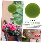 2St Simulierter Moosball Kunstmooskugeln als Vasenfüller fensterdeko selber Machen gartenmoos schmuck kunstpflanze kunstplflanze Party Mooskugel simuliertes Mooskugeldekor Schaum