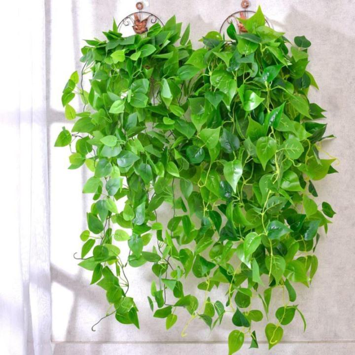 Nep klimop muur woondecoratie groene bladeren voor hotel en bruiloft tuin huis kunstmatige bladeren decor opknoping kunstmatige plant (groene dille bladeren)