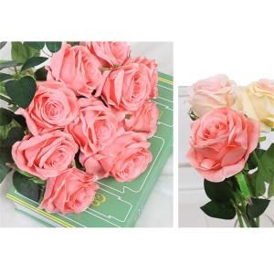 Realistische künstliche Rosensträuße für Küche, Garten, Hochzeit, Tafelaufsatz, Dekoration, 12 Stück