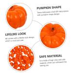 200 STK Kürbis Dekoration Gefälschte Schaumkürbisse Halloween Orangefarbenes Dekor Herbstdekorationen Als Partygeschenk Thanksgiving-kürbis-Dekoration Kürbis-Verzierungen Pu-k