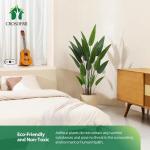 Kunstlelieboom, 140 cm, nep tropische plastic palm, perfecte grote planten in pot voor binnen, buiten, huis, kantoor, tuin, moderne decoratie, housewarming cadeau (1 stuks)