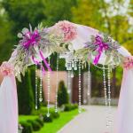 Empfang Seiden Tulpen Arrangements Hochzeit Gemischte Pfingstrosen Willkommensschild Veranstaltungsverzierungen