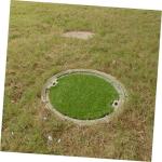 Schachtdeckel Dekoration Rasen Grüne Schreibtischunterlage Grüne Tischmatte Outdoor Dekoration Outdoor Teppiche Runder Teppich Esszimmertisch Dekoration Kaffeezubehör Für