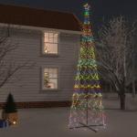 Led-kerstboom, dennenboom, lichtboom, kerstdecoratie, verlichting, buitenverlichting, lichtketting, outdoor, kegelvorm, meerkleurig, 3000 leds, 230 x 800 cm