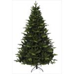 Kunstkerstboom om extra dennenboom in elkaar te zetten, gevuld met dubbel gecombineerde bladeren, 150-210cm Abies C/metalen standaard (Groen, 180cm 755Tips)