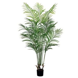 150cm künstliche Dypsis Lutescens Palme, Pflanze nur für den Innenbereich mit 13 abnehmbaren Stämmen, deko für Büro, Laden, Wohnung und Party