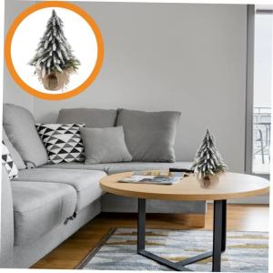 Weihnachtsbaum Mini Schneefrostbäume Kunstschnee Anhänger Vorgeldbaum Tisch Weihnachtsbaum Mit Lichtern Mini Schneebaum Mini Weihnachtskiefer Weihnachts Minibaum Beleuchtet Grün