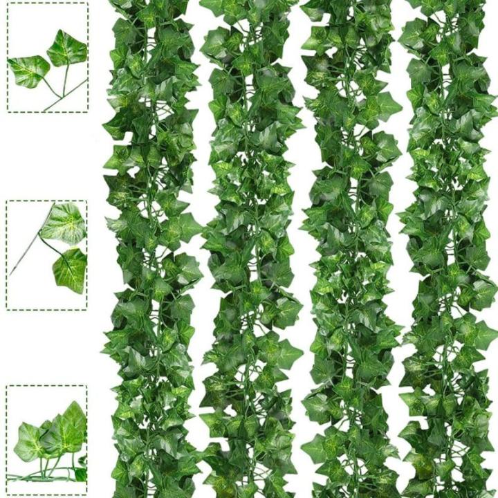 Kunstklimopslinger 2 meter, 24 stuks, , balkonplanten, decoratie, hangslinger, voor bruiloft, kantoor, keuken, tuin, feest, wanddecoratie